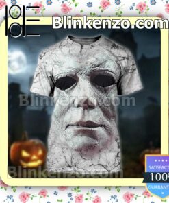 Personalized Michael Myers Broken Surface Halloween 2022 Cosplay Shirt b