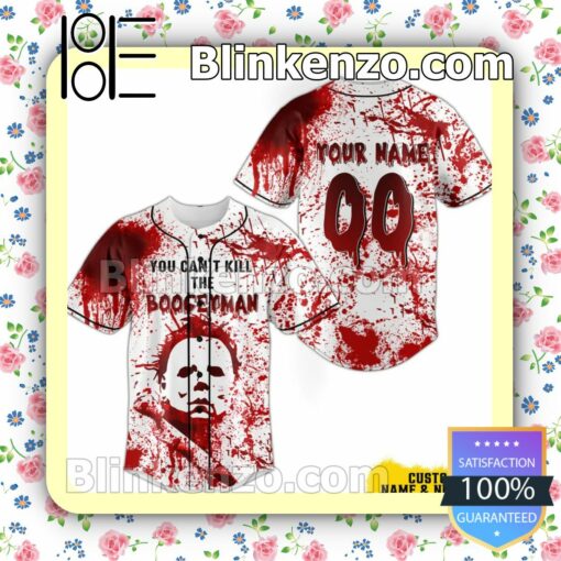 Personalized Michael Myers You Can't Kill The Boogeyman Baseball Hip Hop Shirts