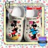 Personalized Mickey And Minnie Heart Halloween Clogs