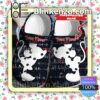 Personalized Mickey And Minnie Heartbeat Halloween Clogs