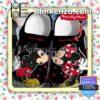 Personalized Mickey And Minnie Kiss Black Halloween Clogs