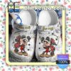 Personalized Mickey And Minnie Kiss Comic Halloween Clogs