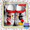 Personalized Mickey And Minnie Kiss Heartbeat Halloween Clogs