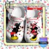 Personalized Mickey And Minnie Kiss Many Hearts Halloween Clogs
