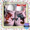Personalized Mickey And Minnie Kiss Pink Glitter Halloween Clogs