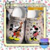 Personalized Mickey And Minnie Playing Guitar Halloween Clogs