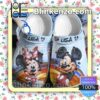 Personalized Mickey And Minnie Rainbow Halloween Clogs