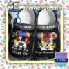 Personalized Mickey And Minnie Till All The Pieces Fit Accept Understand Love Halloween Clogs