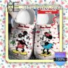 Personalized Mickey Give Minnie A Bunch Of Flowers Halloween Clogs