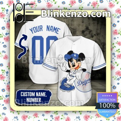 Personalized Mickey Mouse La Dodgers Hip Hop Short Sleeves
