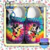 Personalized Mickey Mouse Multicolor Tie Dye Halloween Clogs