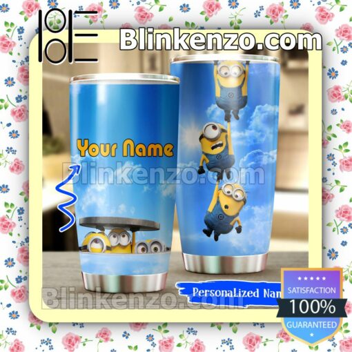 Personalized Minions Blue Sky Travel Mug