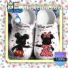 Personalized Minnie And Mickey Holding Hands Halloween Clogs