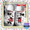 Personalized Minnie And Mickey White Halloween Clogs