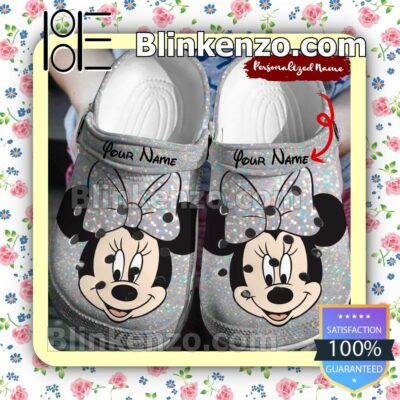 Personalized Minnie Mouse Glitter Halloween Clogs
