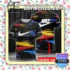 Personalized Nike Multicolor Paint Stroke On Black Brand Crewneck Tee