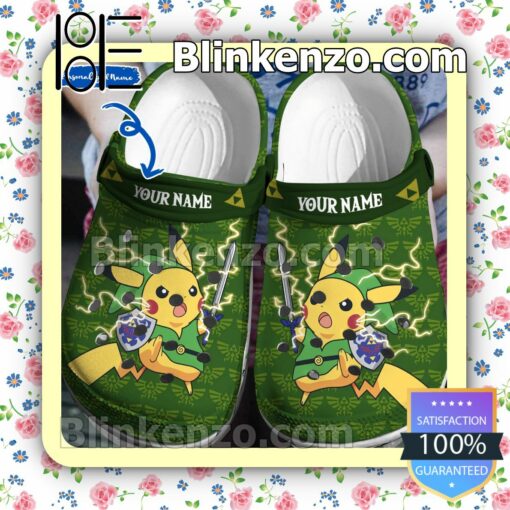 Personalized Pikachu Fighting Halloween Clogs