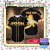 Personalized Pooh Winnie The Pooh Black Hip Hop Short Sleeves