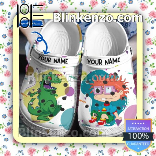 Personalized Rugrats Chuckie Reptar Halloween Clogs