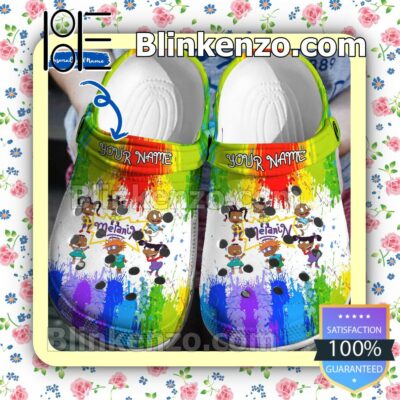 Personalized Rugrats Melanin Watercolor Halloween Clogs