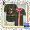 Personalized Scary Michael Myers Pumpkin Buchanan's Short Sleeve Plain Button Down Baseball Jersey Team