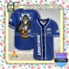 Personalized Scary Michael Myers Pumpkin Bud Light Short Sleeve Plain Button Down Baseball Jersey Team