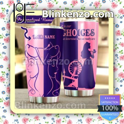 Personalized Sleeping Beauty It Is Our Choices That Determine Who We Really Are Travel Mug