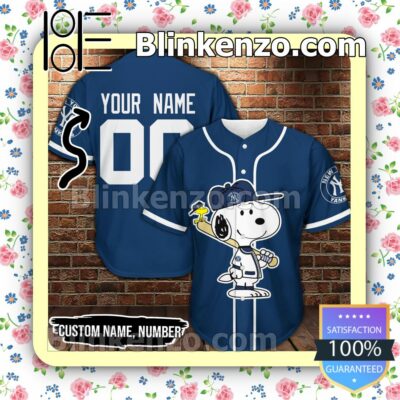 Personalized Snoopy New York Yankees Hip Hop Short Sleeves