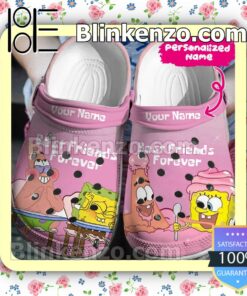 Personalized Spongebob And Patrick Best Friends Forever Halloween Clogs