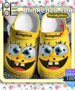 Personalized Spongebob Smiley Face Halloween Clogs