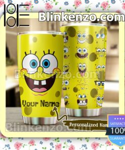 Personalized Spongebob Squarepants Emotion Travel Mug
