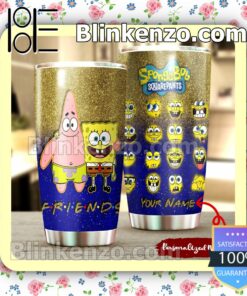 Personalized Spongebob Squarepants Friends Travel Mug