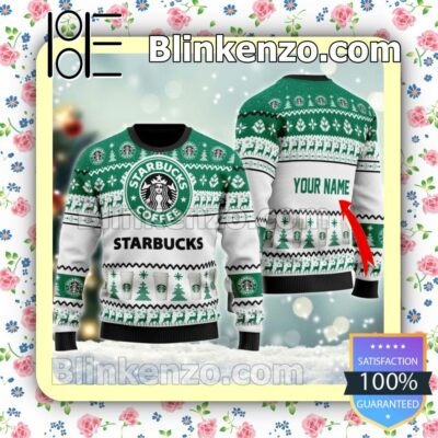 Personalized Starbucks Spirit Christmas Pullover Sweaters