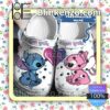 Personalized Stitch And Angel Heart Halloween Clogs