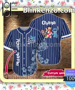 Personalized Stitch Ohana Hibiscus Hip Hop Short Sleeves
