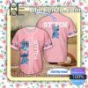 Personalized Stitch Pink Hip Hop Short Sleeves