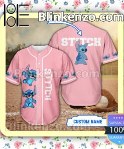 Personalized Stitch Pink Hip Hop Short Sleeves