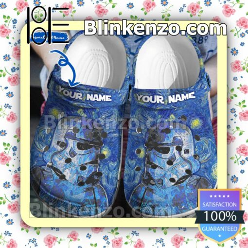 Personalized Stormtrooper Star Wars Starry Night Halloween Clogs
