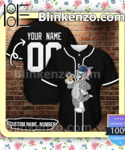 Personalized Tom And Jerry Black Hip Hop Short Sleeves