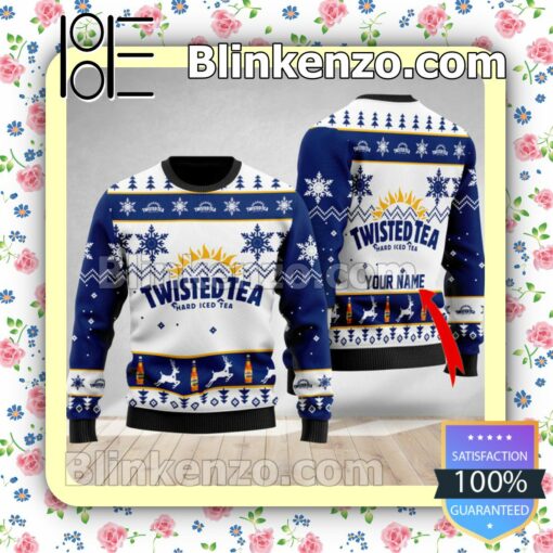 Personalized Twisted Tea Christmas Pullover Sweaters