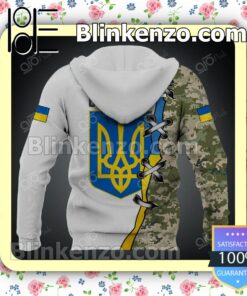Personalized Ukraine Camo Army Hooded Sweatshirt a