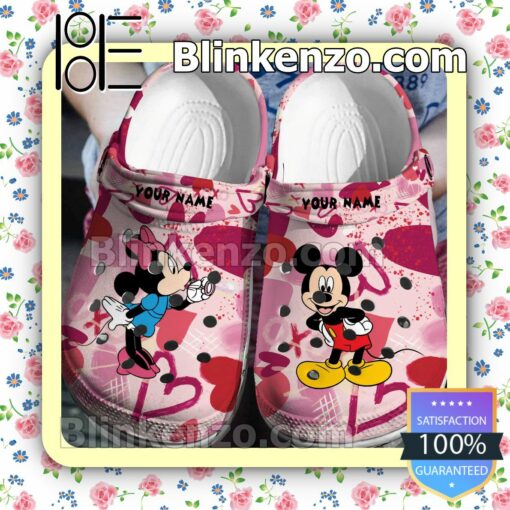 Personalized Your Name Mickey And Minnie Mouse Halloween Clogs