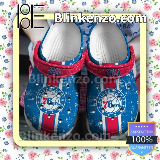 Philadelphia 76ers Logo Basketball Team Clogs