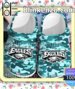 Philadelphia Eagles Green Camouflage Clogs