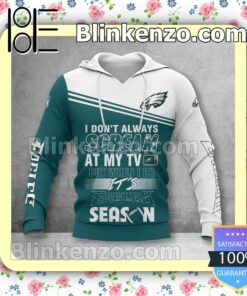 Father's Day Gift Philadelphia Eagles I Don't Always Scream At My TV But When I Do NFL Polo Shirt