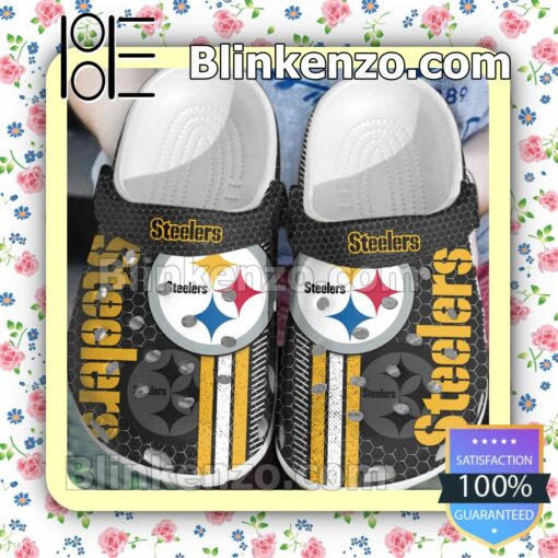 Pittsburgh Steelers Hive Pattern Clogs