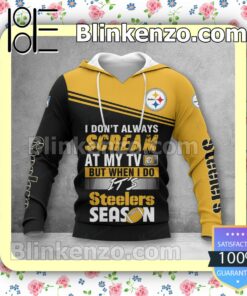 Very Good Quality Pittsburgh Steelers I Don't Always Scream At My TV But When I Do NFL Polo Shirt