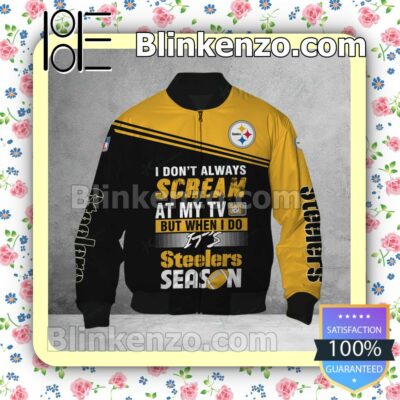 Unique Pittsburgh Steelers I Don't Always Scream At My TV But When I Do NFL Polo Shirt