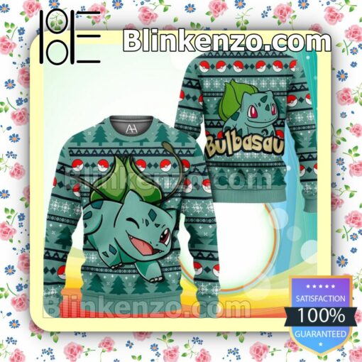 Pokemon Bulbasaur So Cute Christmas Pullover Sweaters