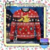 Pokemon Pikachu Christmas Red Christmas Pullover Sweaters